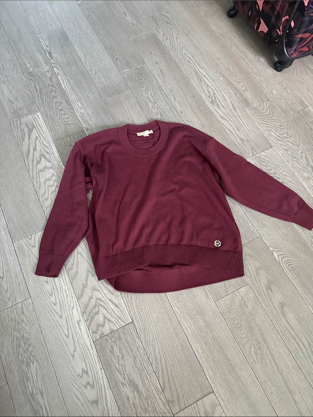 Michael Kors Men's Crewneck Sweater in Wine